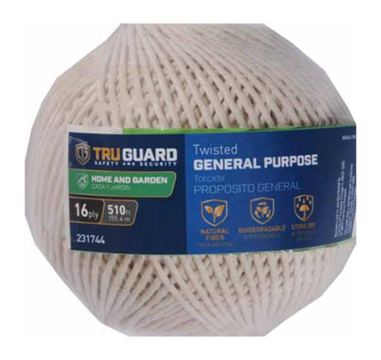 Mibro 231744 16 In. X 510 Ft. Tru-Guard Twisted General Purpose Cotton Wrapping Twine Multicolor