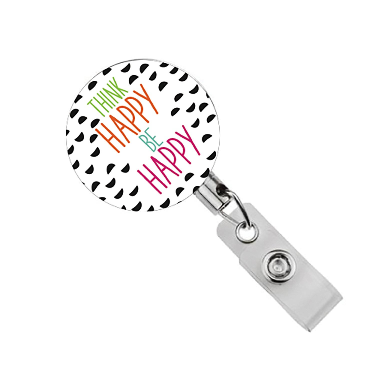 Badge Reel- Think Happy Be Happy Mary Square
