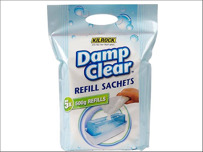 1kg Pack of 2 x Kilrock Damp Clear Moisture Trap Absorber Crystals Refill 500g