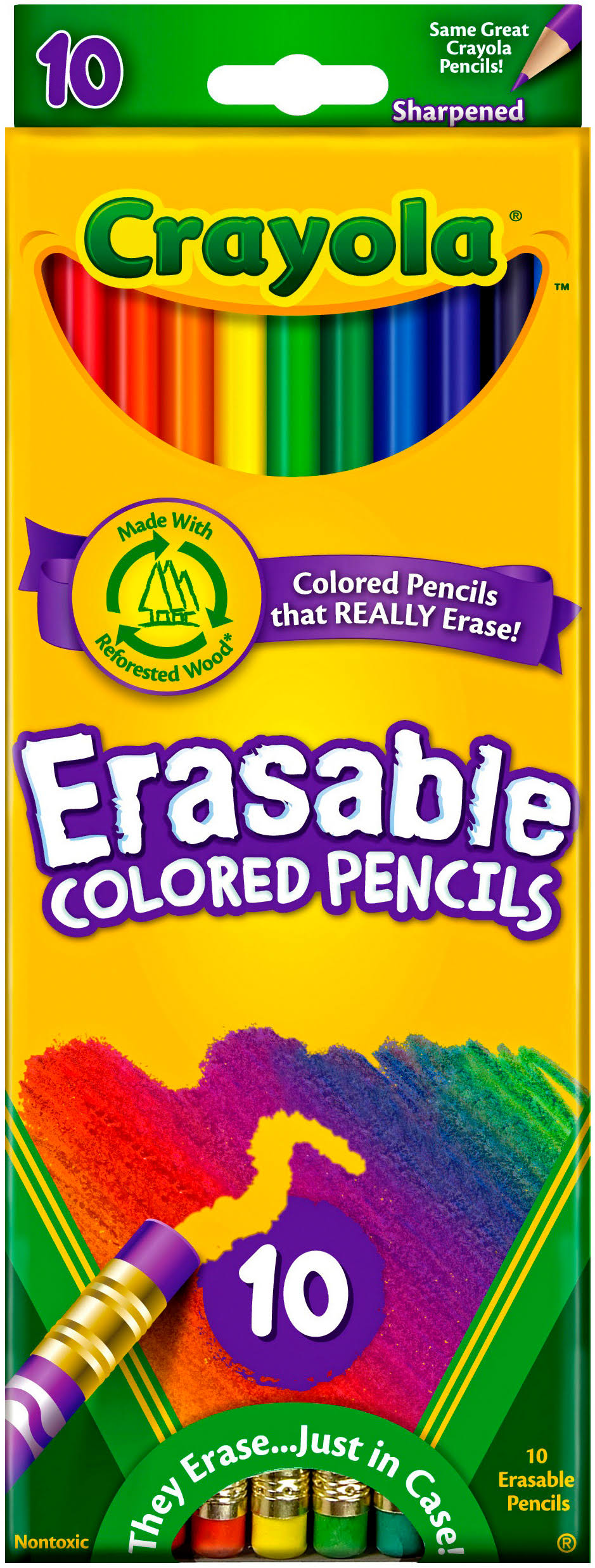 Crayola Erasable Colored Pencils - 10 Colours