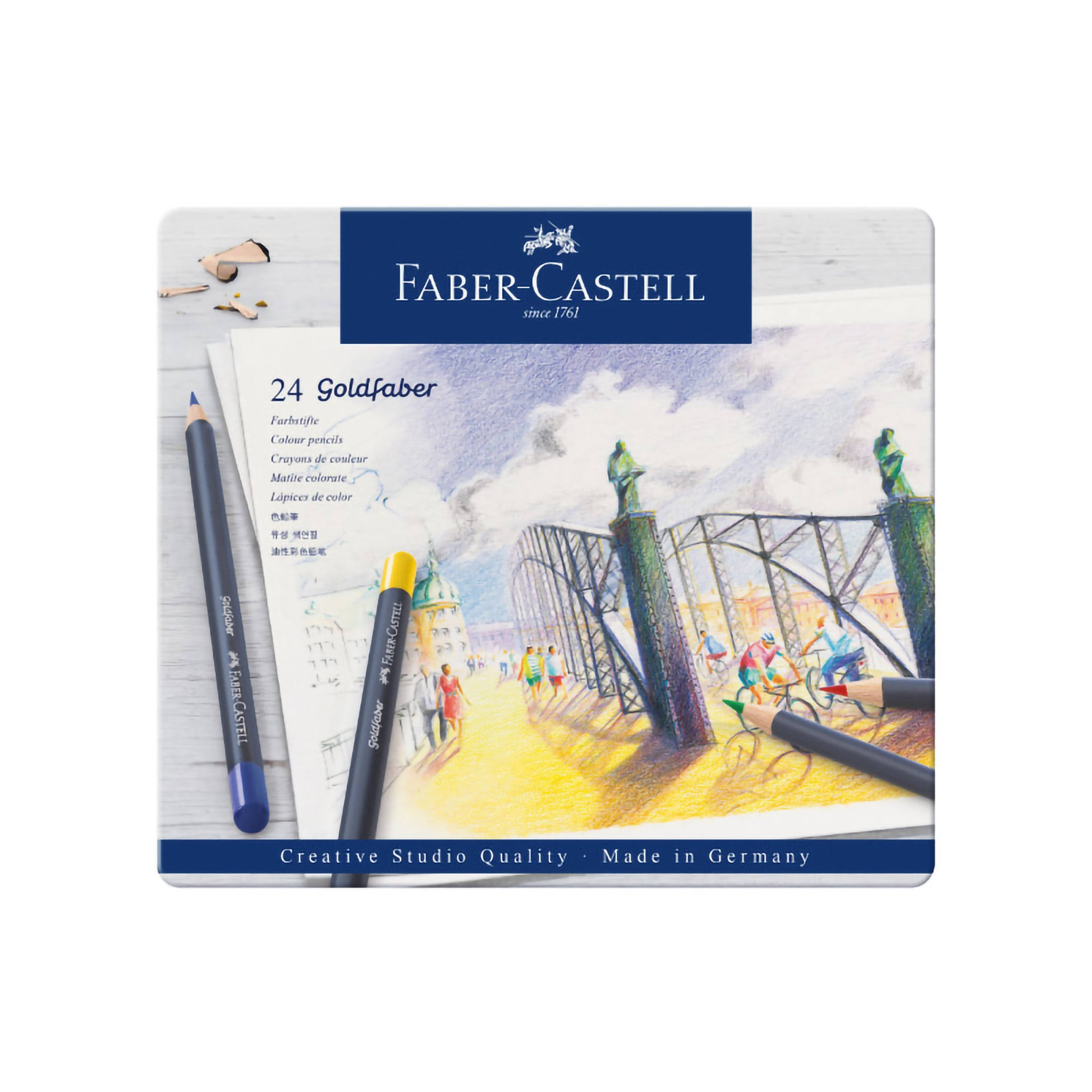 Faber-Castell Goldfaber Color Pencil Tin Sets Set of 24