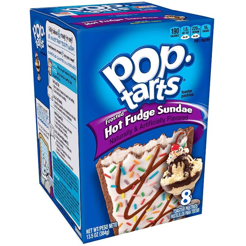Kellogg's Pop Tarts Frosted Hot Fudge Sundae Toaster Pastries - 384g