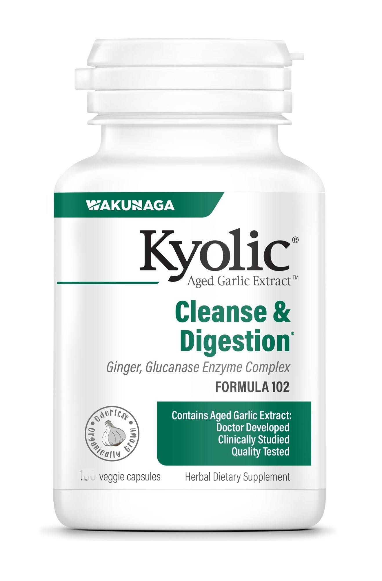 Kyolic Aged Garlic Extract Candida Cleanse & Digestion Formula