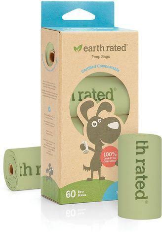 Earth Rated Vegetable Based Poop Bags - Unscented