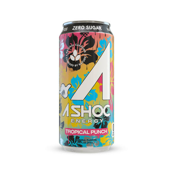 A Shoc Energy Drink, Tropical Punch 16 fl oz