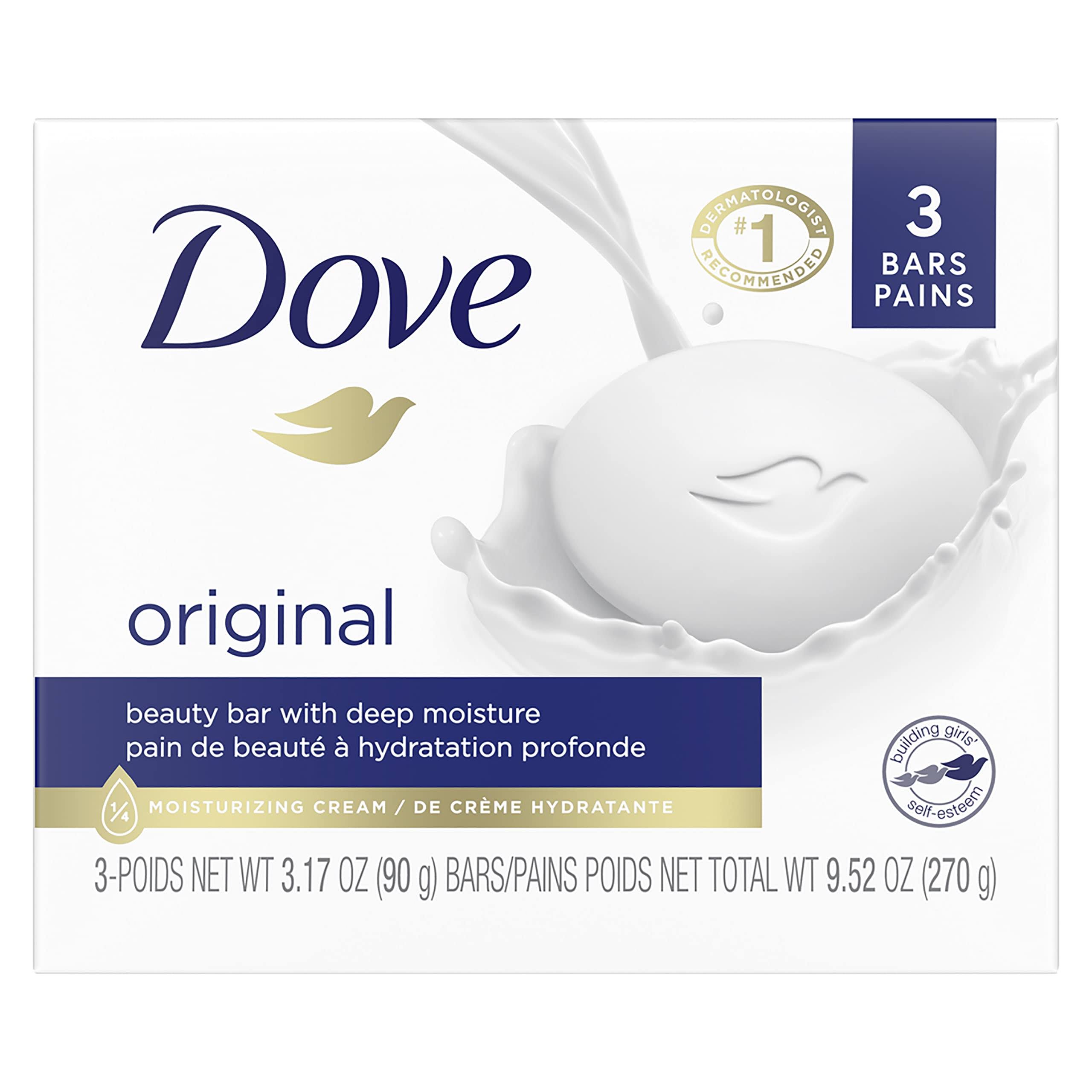 Dove White Beauty Bar with Deep Moisture - 3.17oz, 3pk