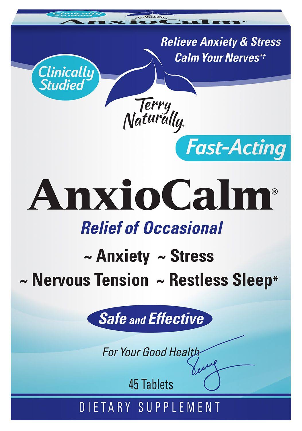Terry Naturally AnxioCalm , 90 Tablets