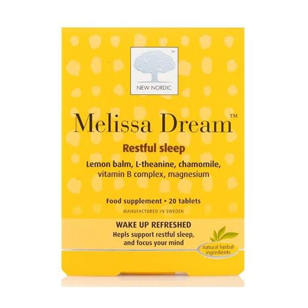 New Nordic Melissa Dream Food Supplement - 20 Tablets