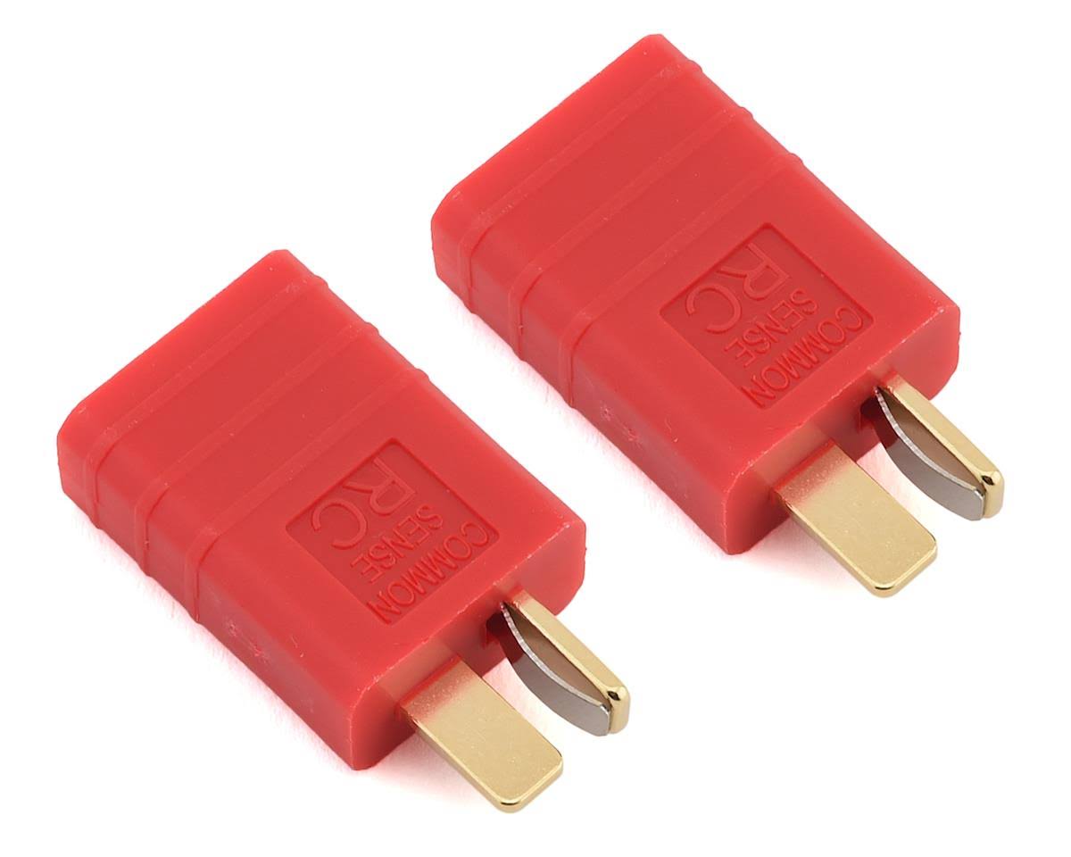 Adapter Plug (T-Style/Deans Male to Traxxas Female) (2)