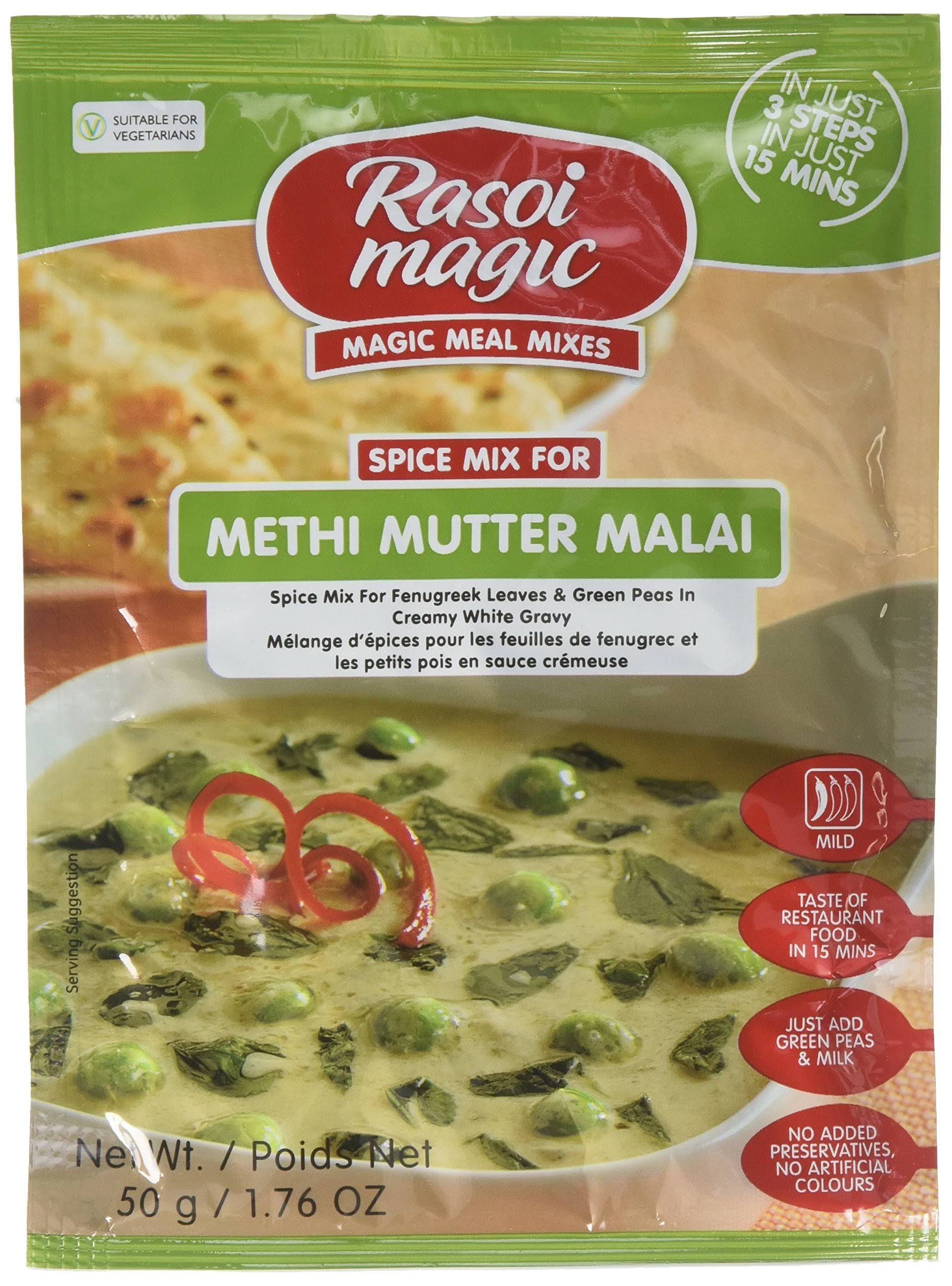 Rasoi Magic, Methi Mutter Masala Spice Mix (Fenugreek Leaves & Green P