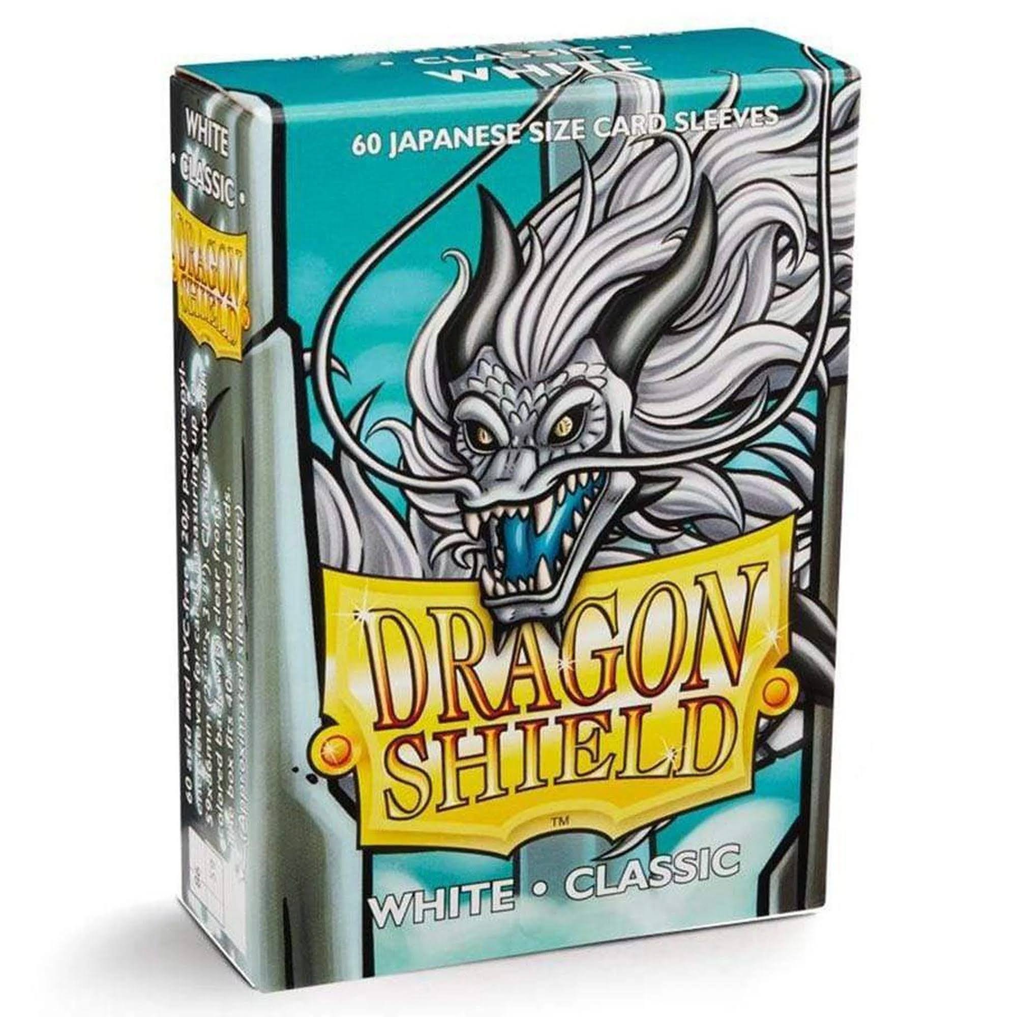 Dragon Shield: Classic White Card Sleeves - Japanese Size, 60ct