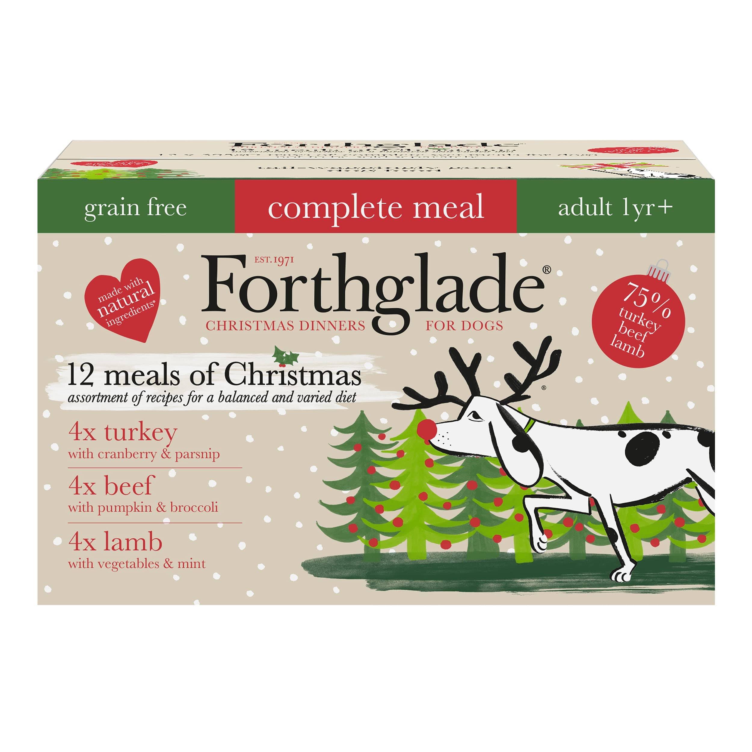 Forthglade Complete Meal Gf 12 Meals Of Christmas Multipack 12x395g