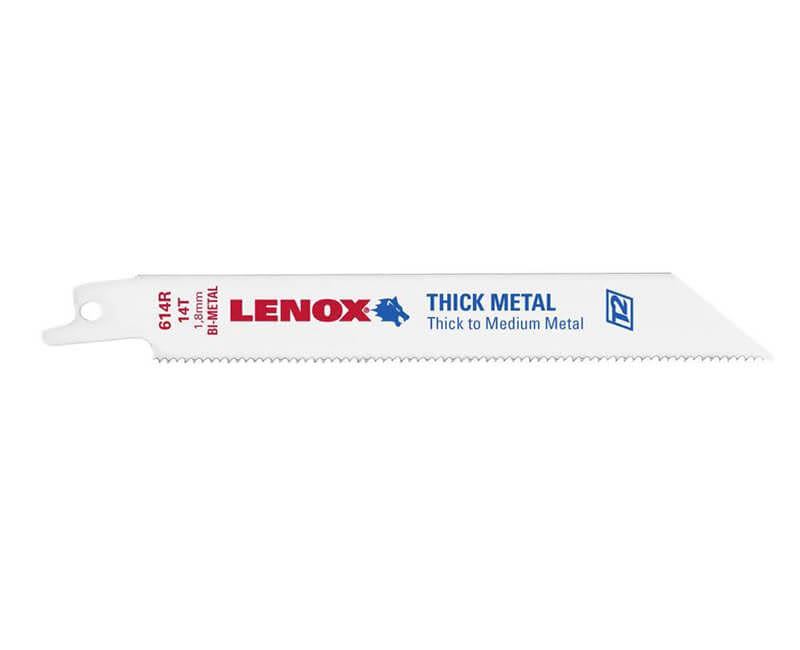 Lenox 20565S614R Reciprocating Saw Blade 6" Bi-Metal 14 TPI