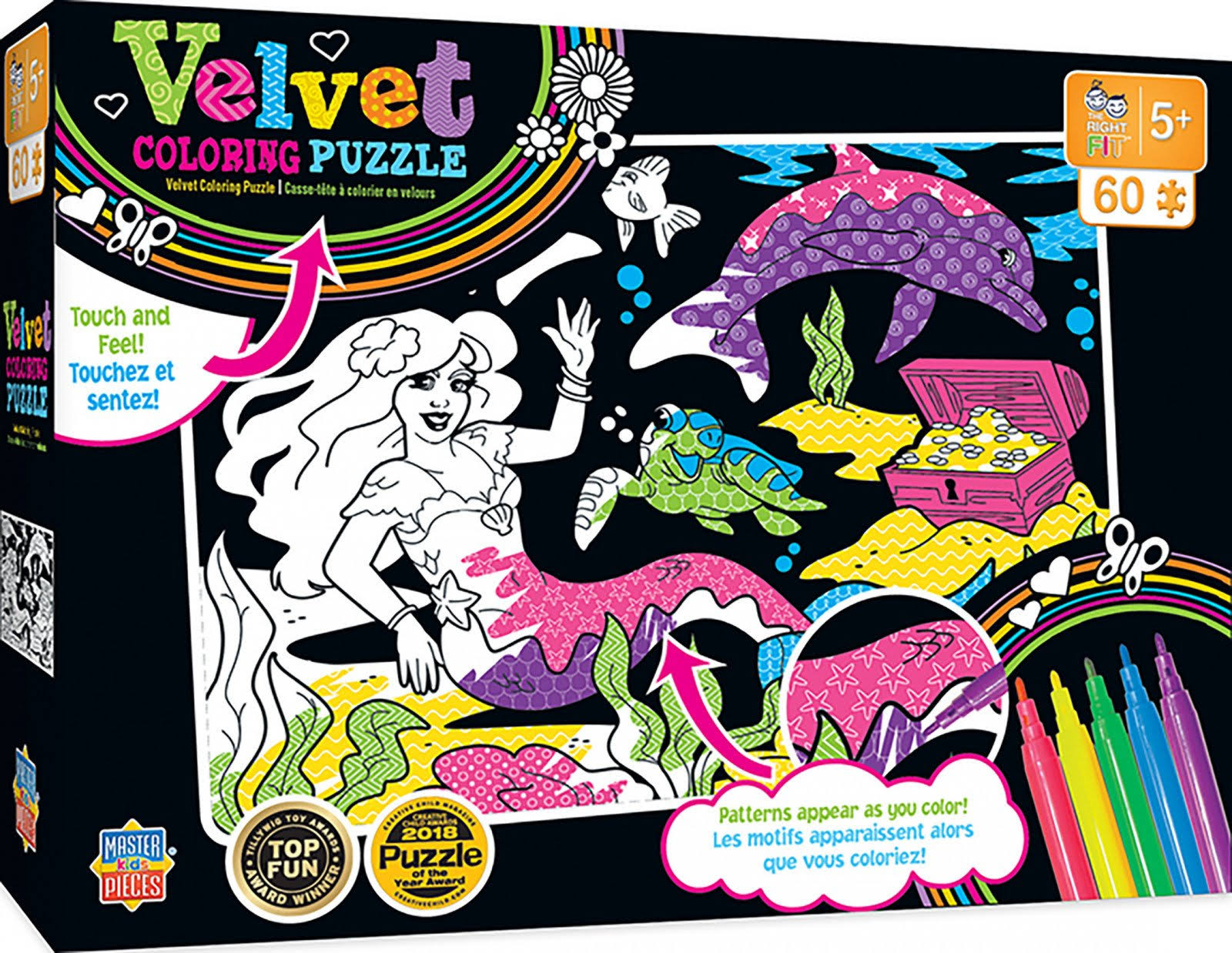 Masterpieces Mermaid Velvet 60-Piece Coloring Puzzle One-Size