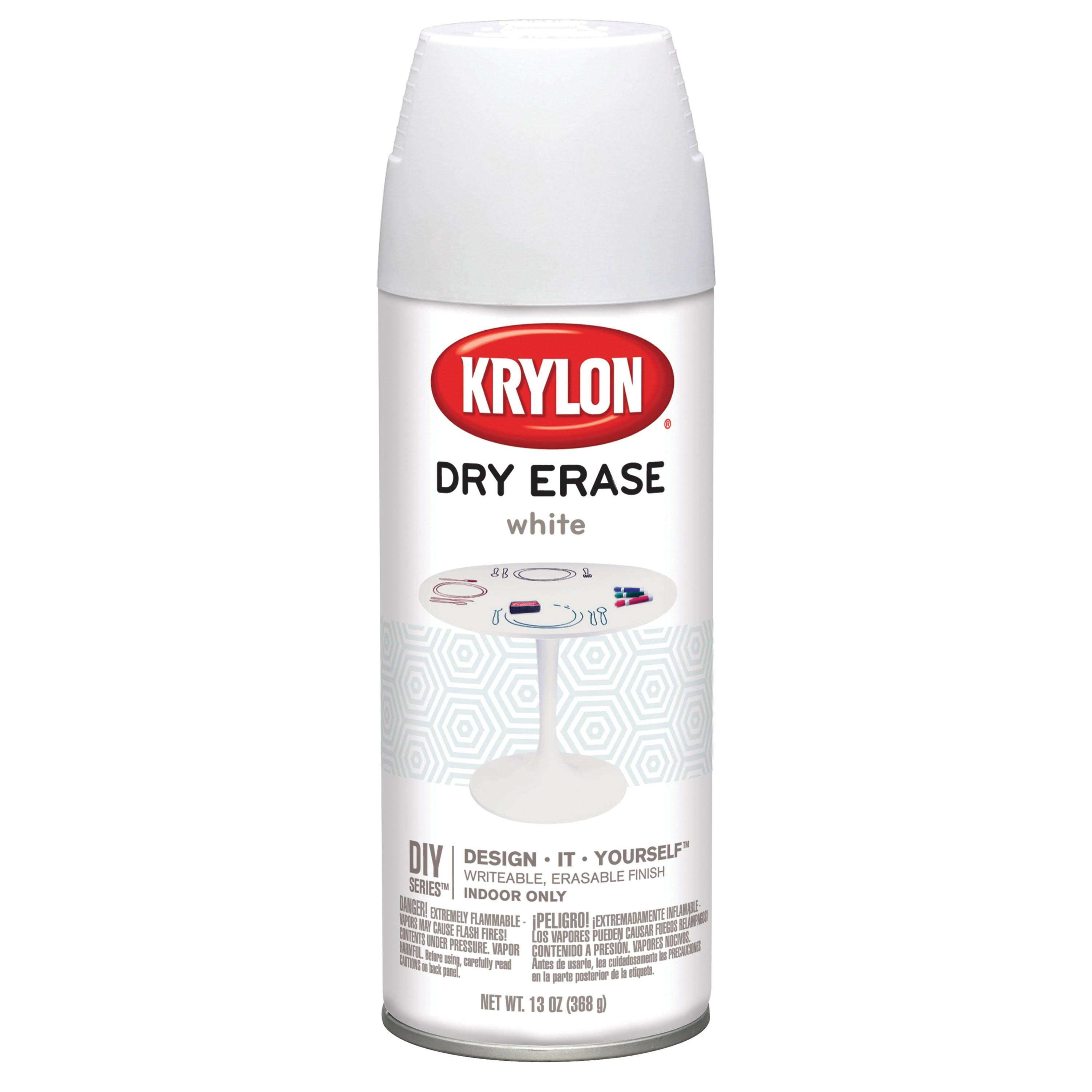 Krylon Dry Erase Aerosol Spray - 11.5 oz, White