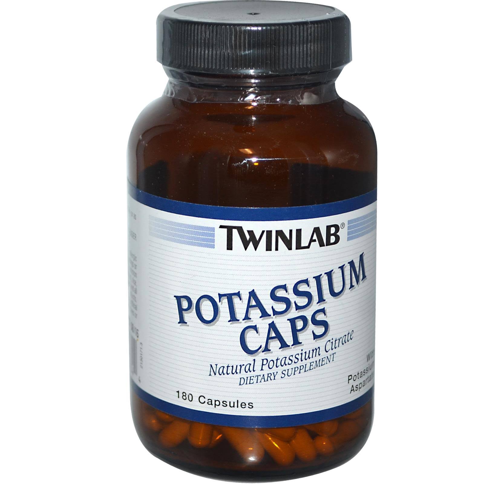 Twinlab Potassium Caps Dietary Supplement - 180 Capsules