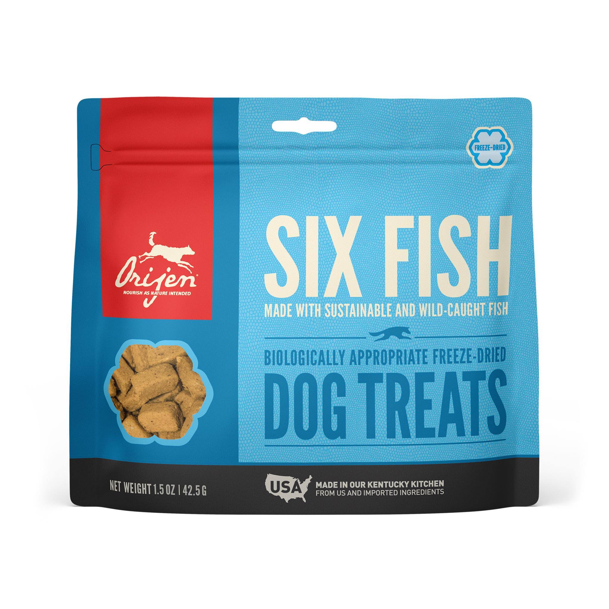Orijen Freeze Dried Dog Treats, Six Fish / 1.5 oz