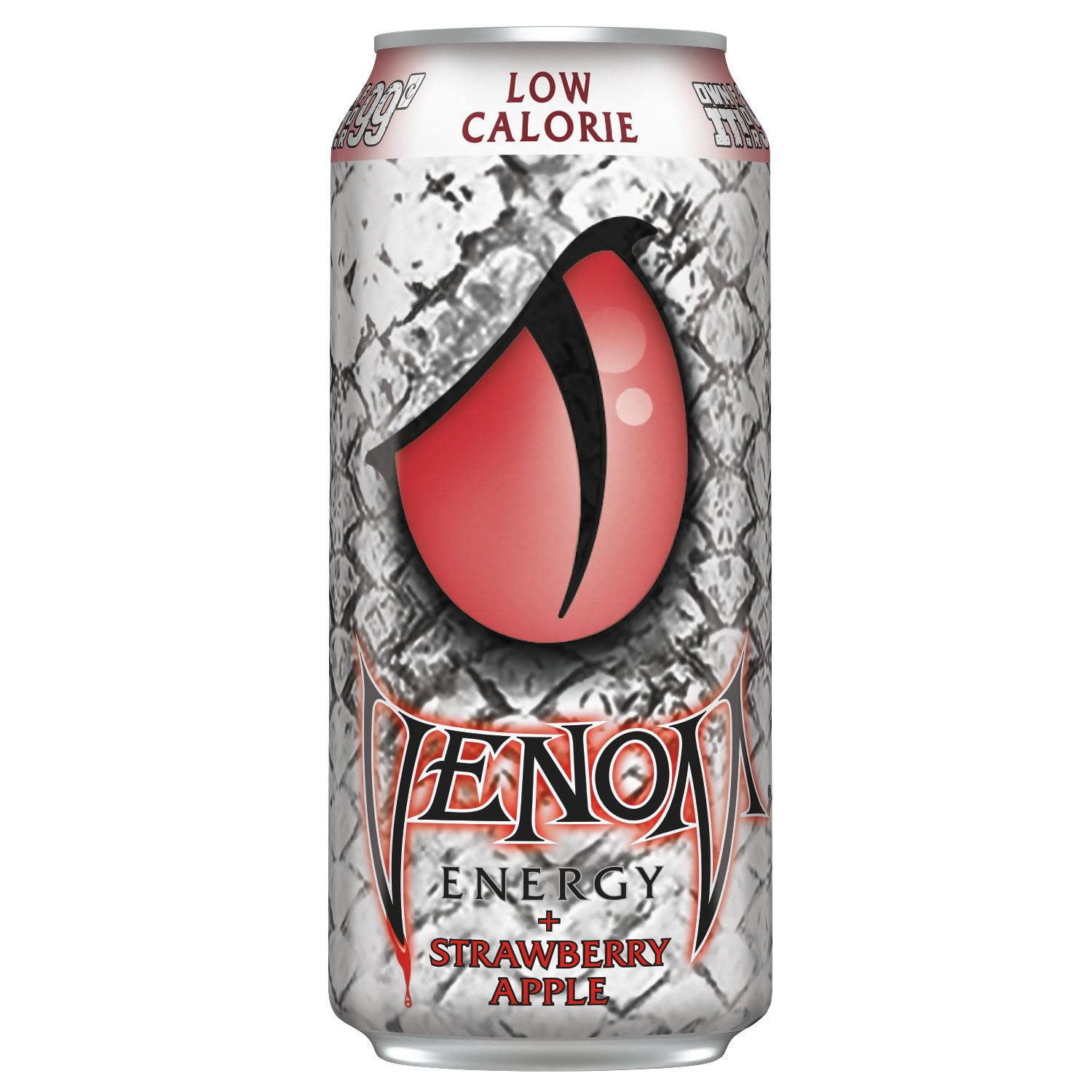Venom Energy Low Calorie Strawberry Apple Drink, 16 Ounce (16 Cans)