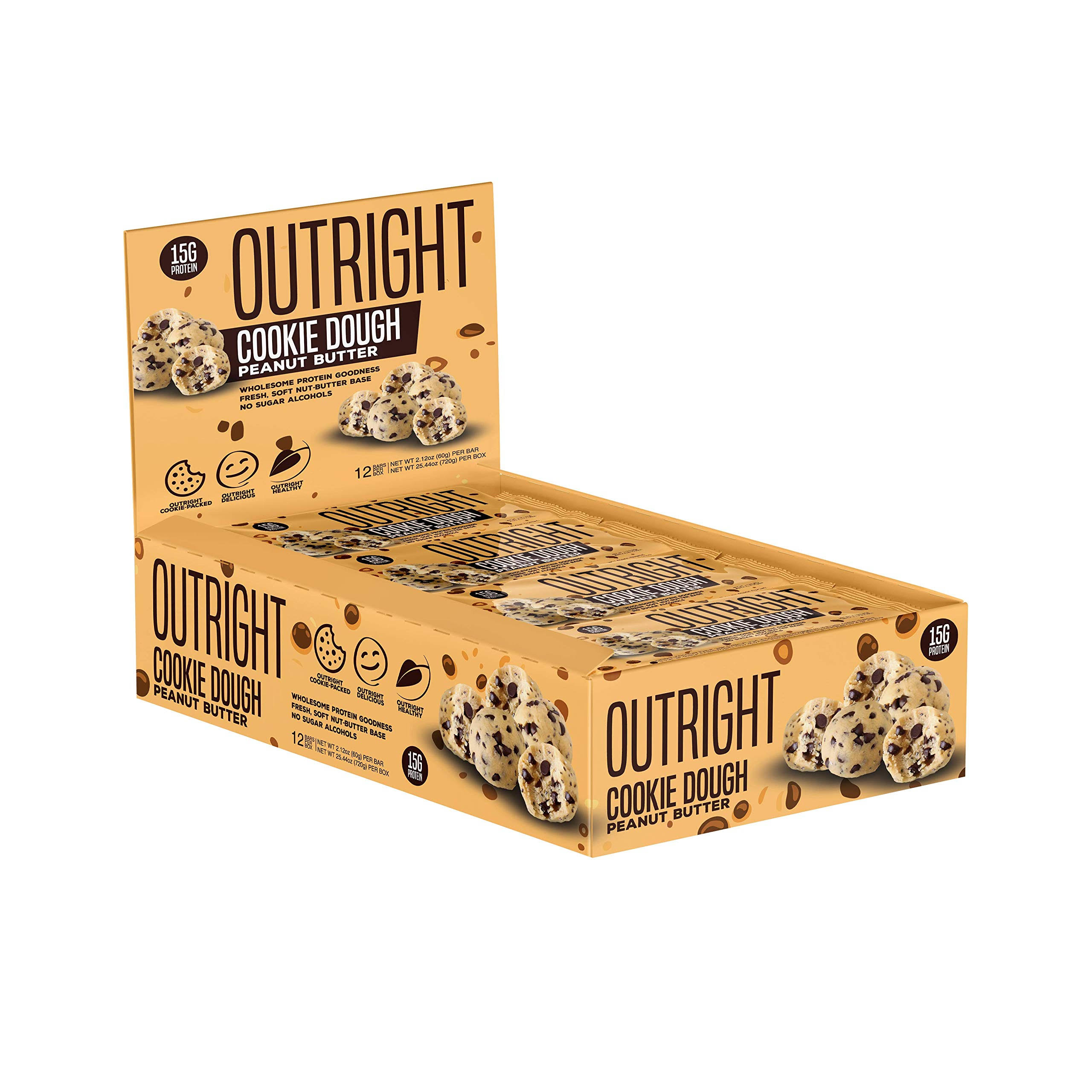 Outright Protein Bar - Cookie Dough Peanut Butter (12 Bars)