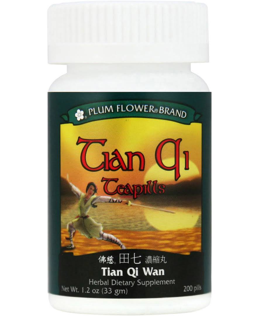 Plum Flower, Tian Qi Teapills, Tian Qi WAN, 200 ct