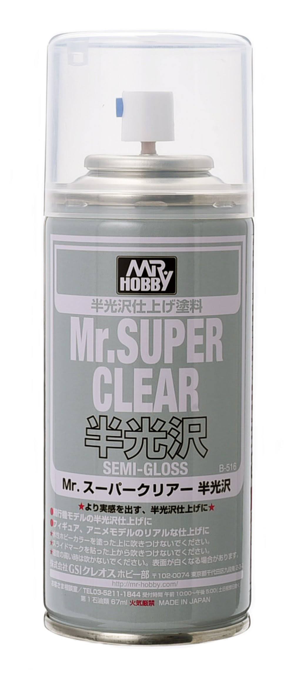 Mr Hobby Mr Super Clear Acrylic Spray - Semi Gloss