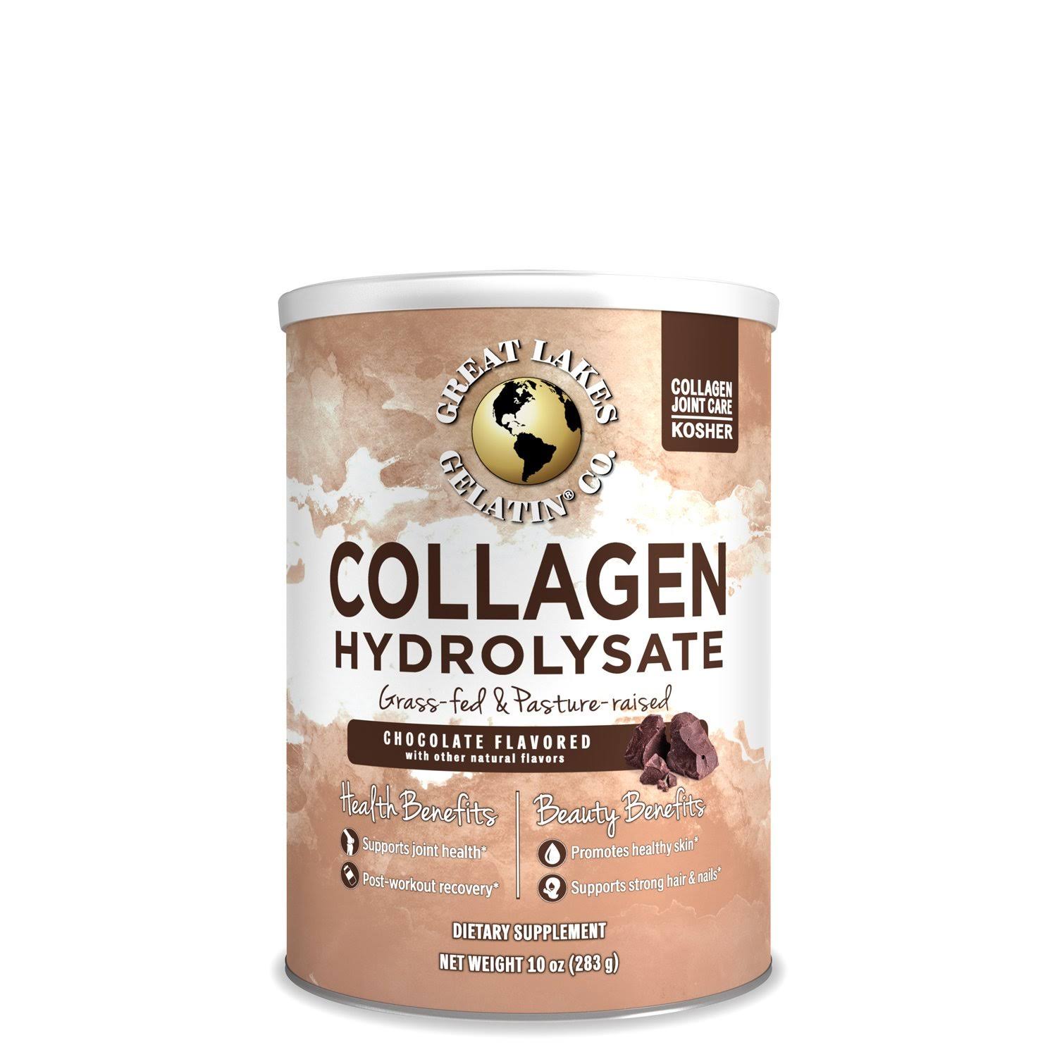 Great Lakes Gelatin - Collagen Hydrolysate, Chocolate Flavored - 10 oz