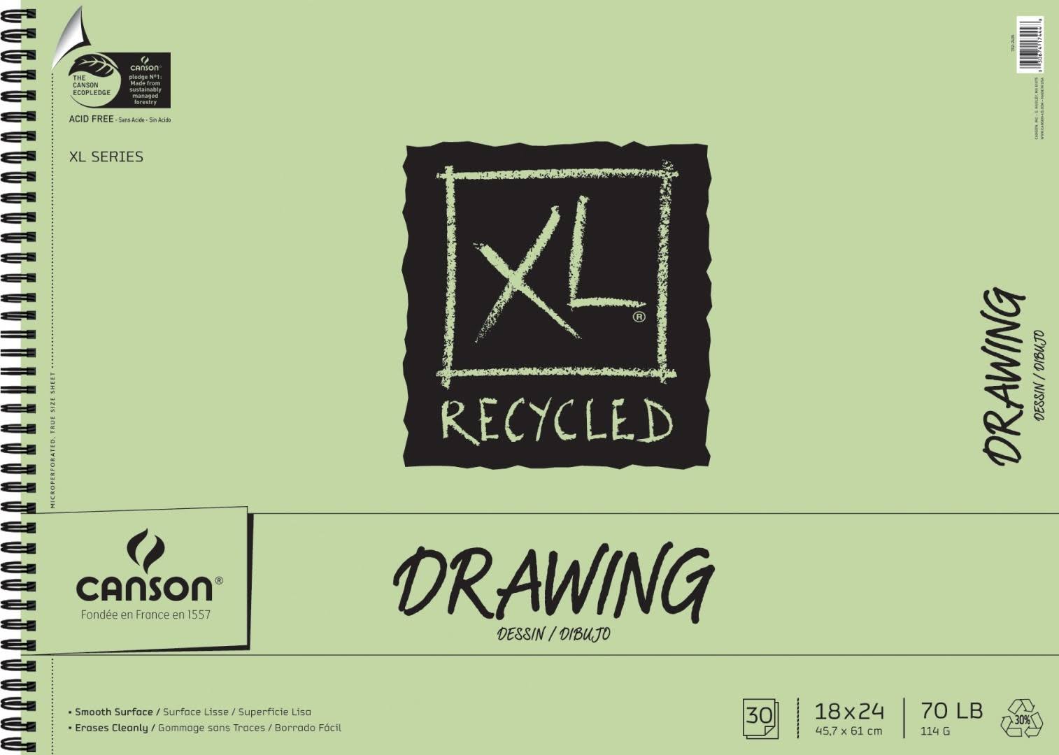 Canson XL Recycled Drawing Pads - 18x24 in