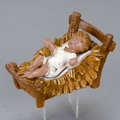 Fontanini 12" Scale Infant Jesus with Crib