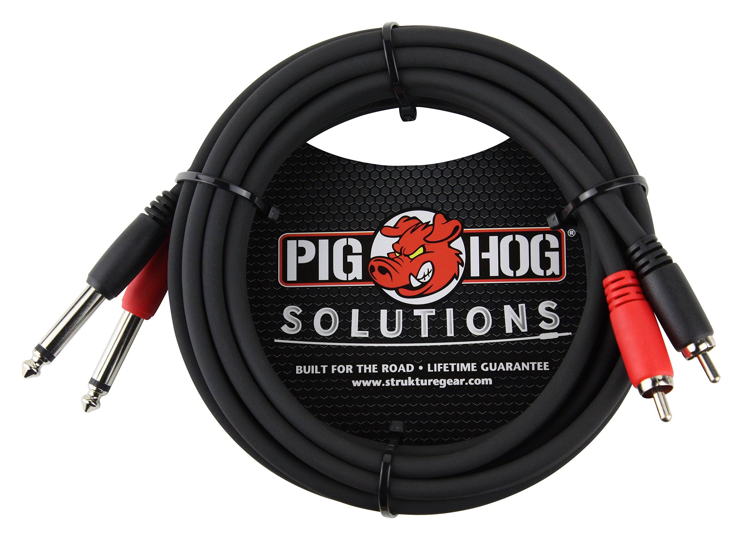 Pig Hog Dual Cable - 1/4", 10'