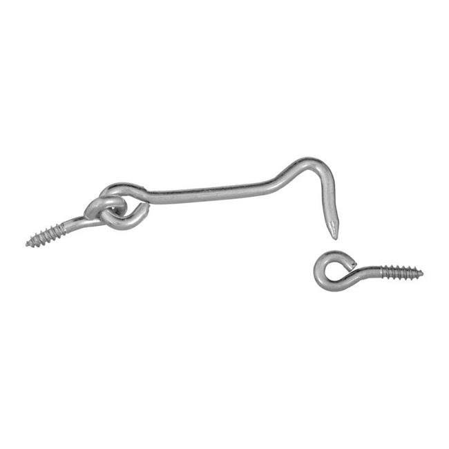 National Hardware Steel Hook and Eye - 7.6cm, Zinc Plated