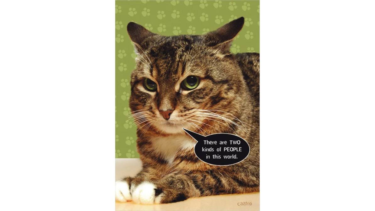 Cat Two Kinds of People Card 1ct | Dashmart