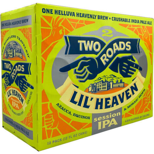 Two Roads Beer, Session IPA, Lil' Heaven, 12 Pack - 12 pack (12 fl oz cans)