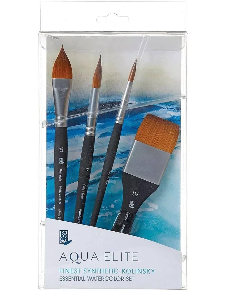Princeton Elite Professional Paint Brush Set - 4pcs