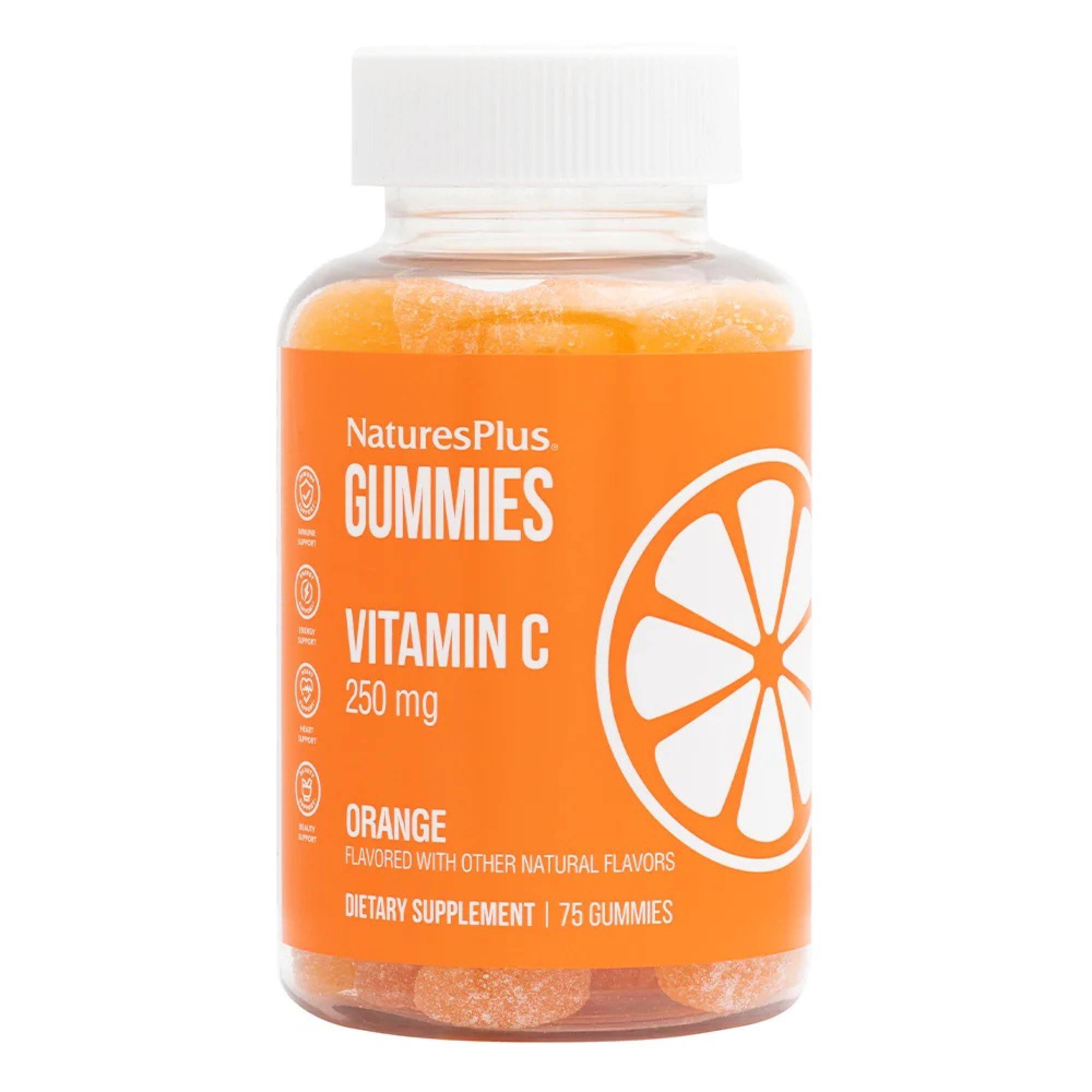 NaturesPlus, Vitamin C Gummies, Orange, 125 mg, 75 Gummies