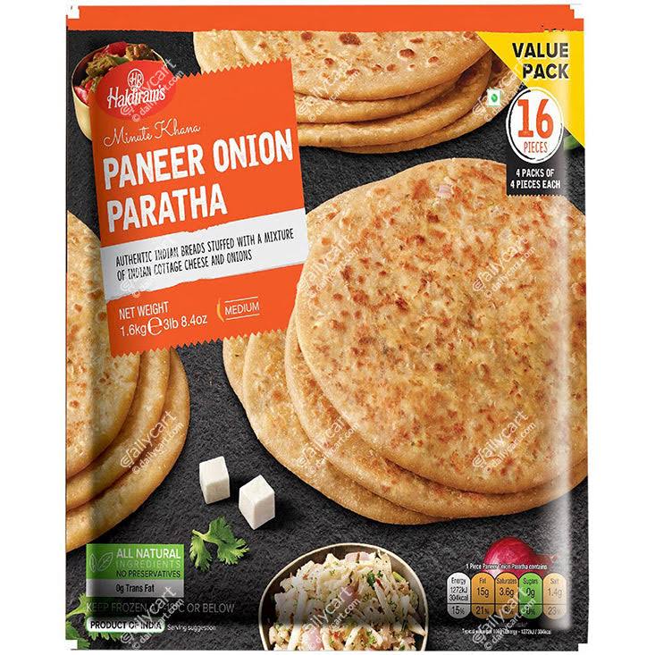 Haldiram`s Paneer Onion Paratha - 1600 G