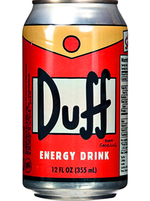 The Simpsons Duff Beer Energy Drink - 12 oz