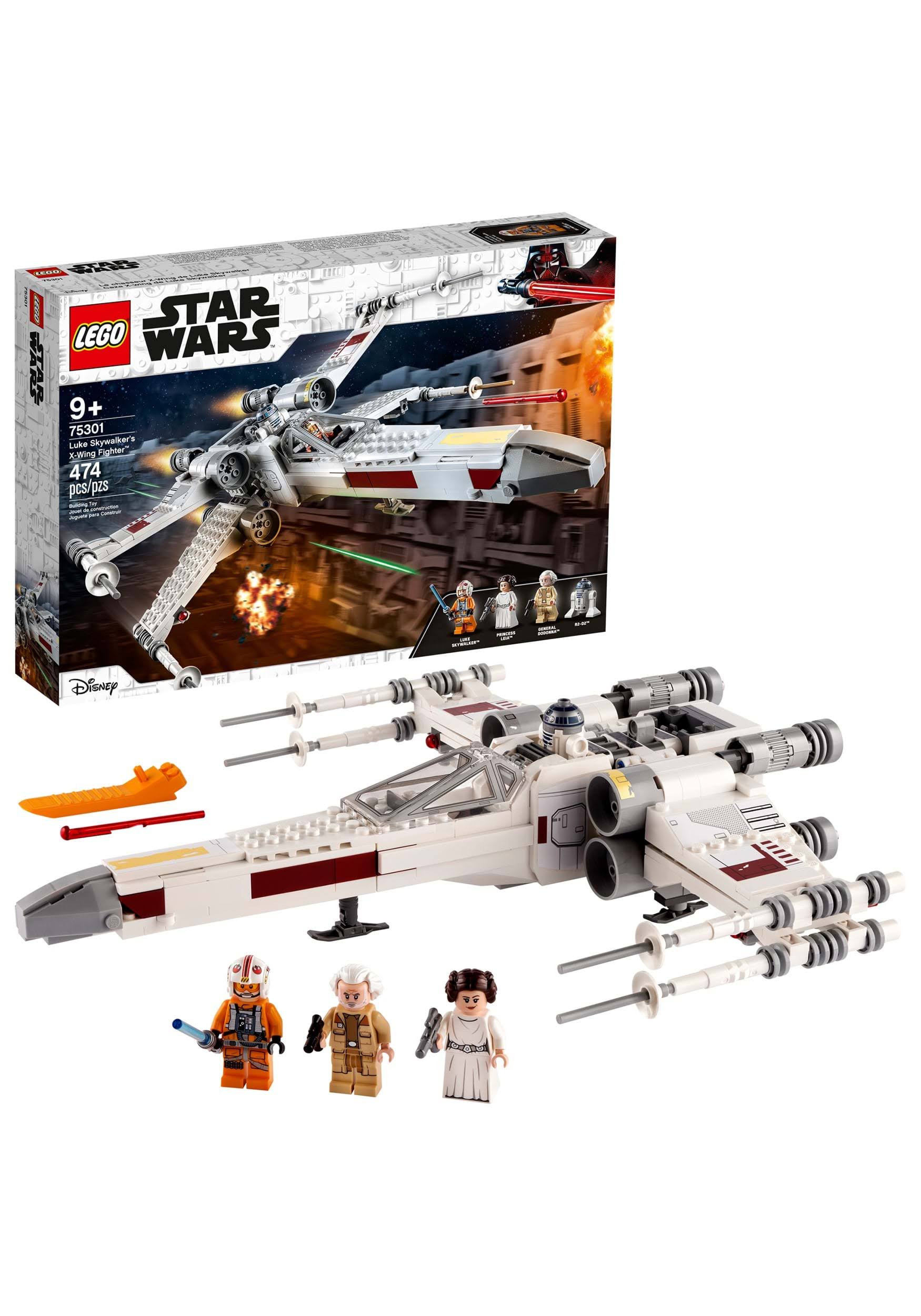 Lego 75301 Star Wars Luke Skywalkers X Wing Fighter Building Toy Set 474 Pcs