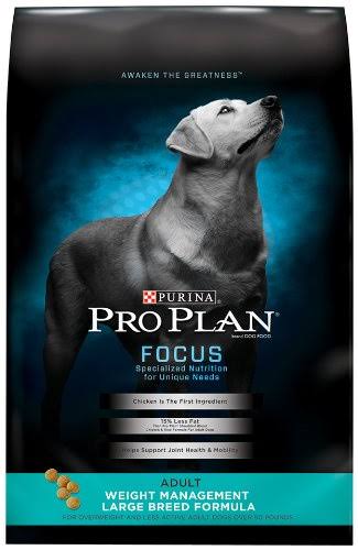 Pro Plan Focus Weight Management Large Breed Dog Food - 34lb