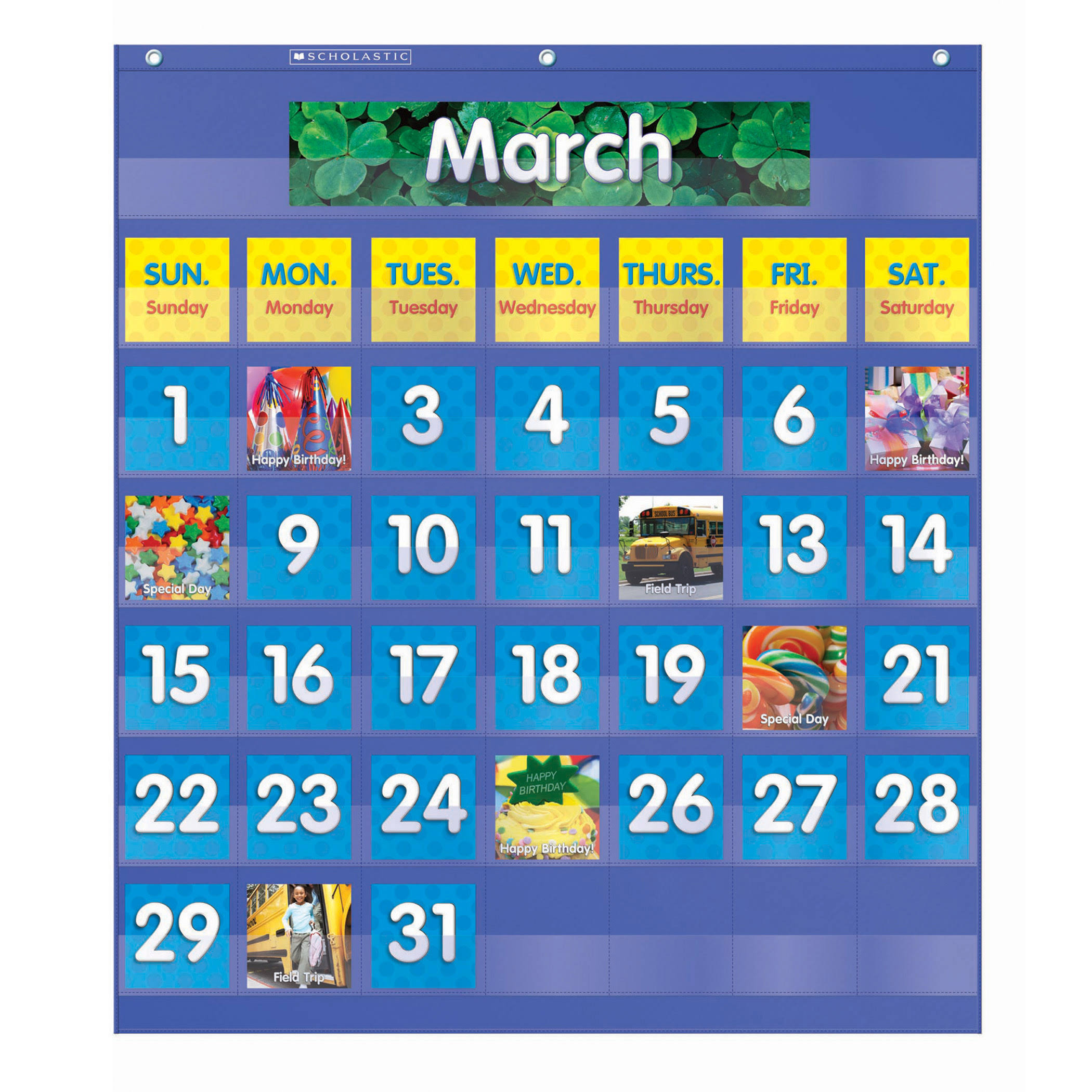 Scholastic Monthly Calendar Pocket Chart