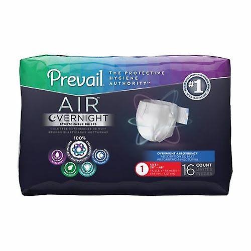 First Quality Unisex Adult Incontinence Brief, Size 1, 16 Bags (Pack of 1)