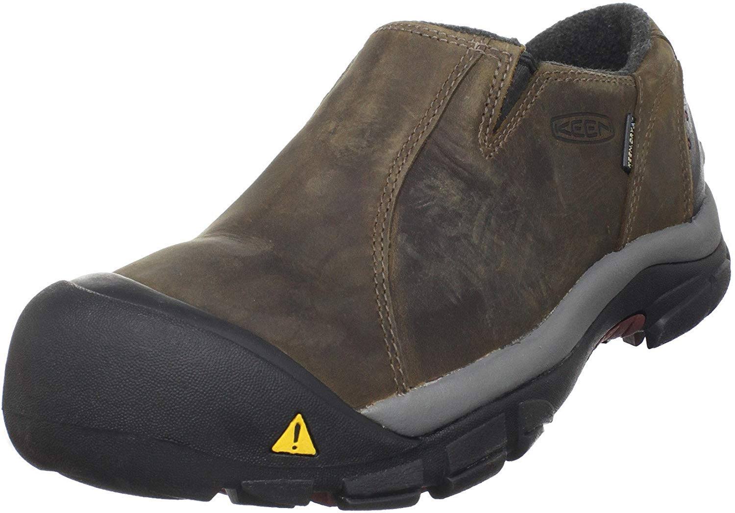 Keen Men's Brixen Waterproof Low Shoes - Slate Black/Madder Brown, Size 13