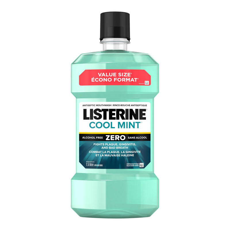 Listerine Zero Antiseptic Mouthwash - 1.5l