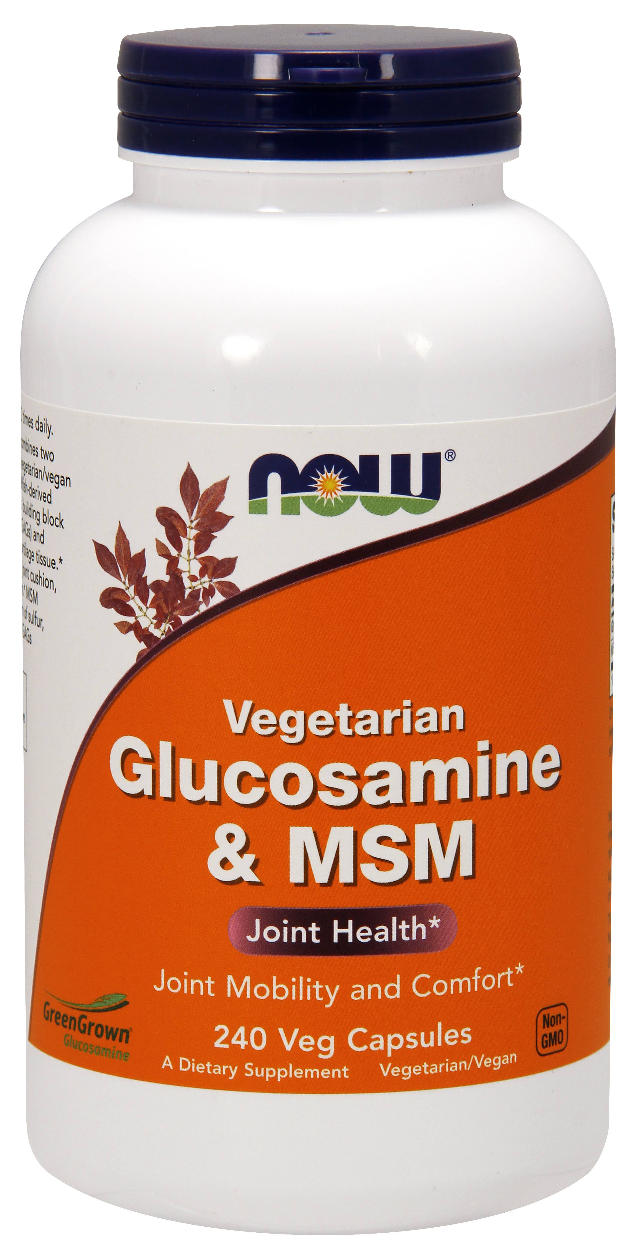 Now Foods Glucosamine & MSM (Vegetarian) 240 Veg Capsules