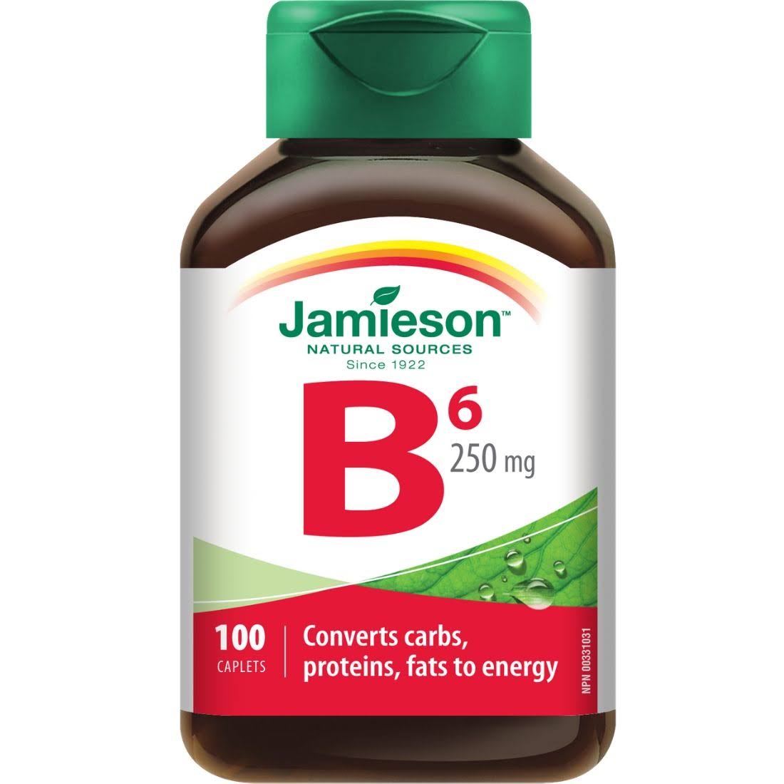 Jamieson Vitamin B6 250mg Caplets - x100