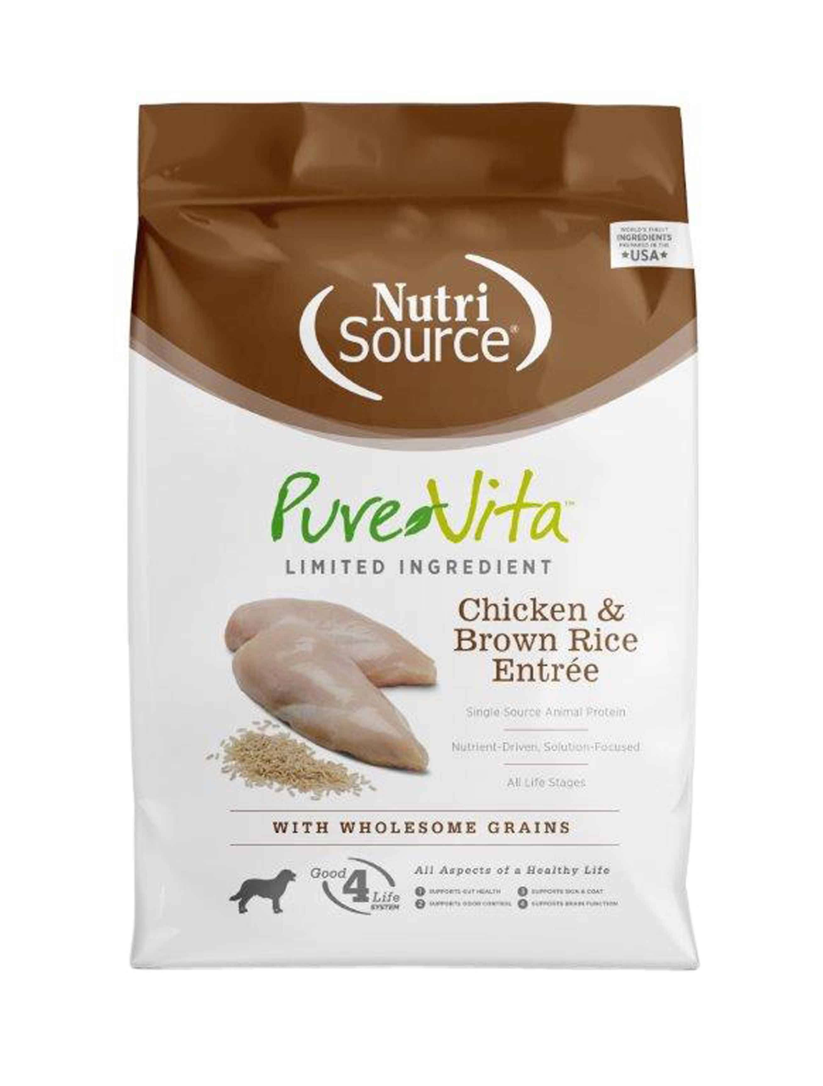 Tuffy's Pet Foods Pure Vita Chicken and Brown Rice Dry Dog Food - 15lb
