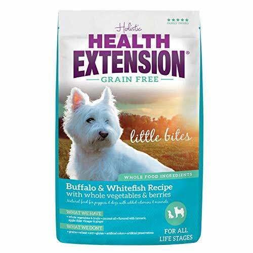 Health Extension 587174 Grain-Free Little Bites Pet Food - Buffalo and Whitefish Formula, 10lbs