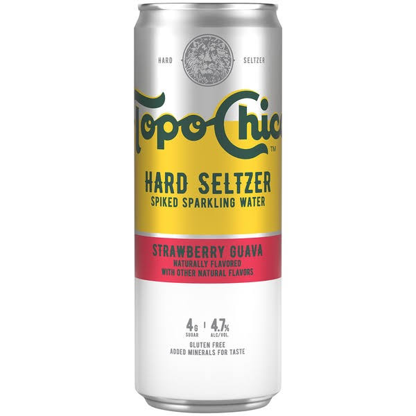 Topo Chico Hard Seltzer, Strawberry Guava - 24 fl oz