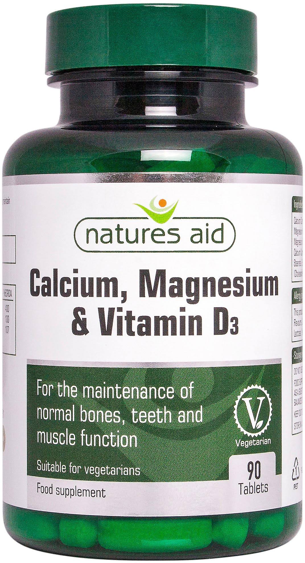 Natures Aid Calcium, Magnesium & Vitamin D3 Suitable for Vegans
