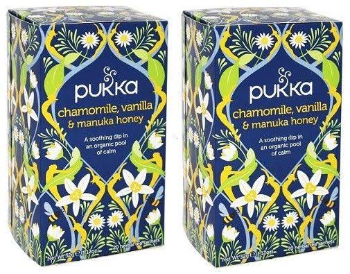 Pukka Organic Herbal Tea - Chamomile, Vanilla & Manuka Honey, 20 Bags
