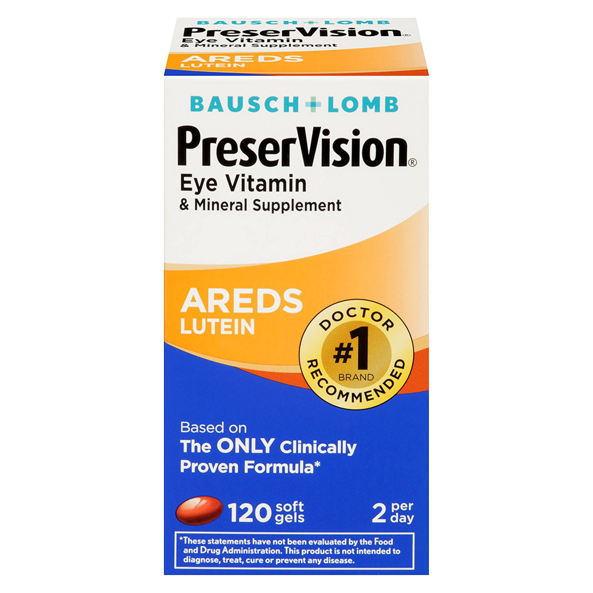 Bausch + Lomb Preservision Areds Lutein - 120 Softgels